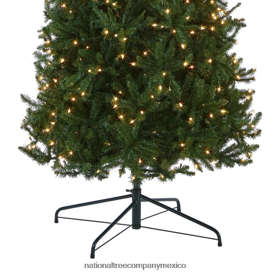 árboles | mx National Tree Company árbol de Navidad delgado artificial preiluminado, verde, abeto Kingswood, luces blancas, incluye soporte, 10 pies 8JB84J34