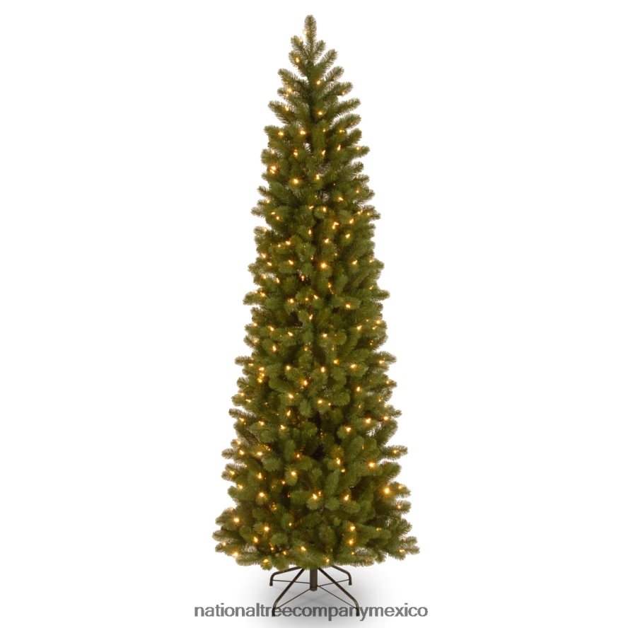 árboles | mx National Tree Company árbol de Navidad artificial delgado preiluminado 'feel real', verde, abeto douglas, luces blancas, incluye soporte, 6.5 pies 8JB84J66