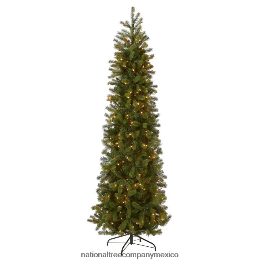 árboles | mx National Tree Company árbol de Navidad artificial delgado preiluminado 'feel real', verde, abeto douglas, luces blancas, incluye soporte, 6.5 pies 8JB84J66