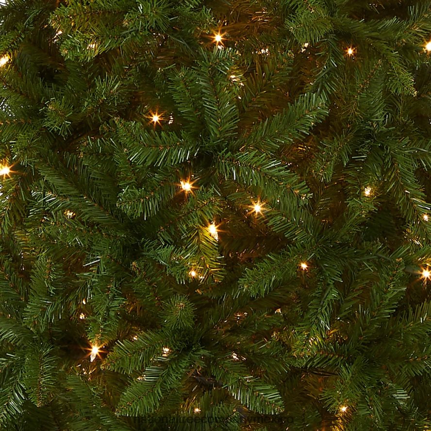 árboles | mx National Tree Company árbol de Navidad artificial delgado preiluminado, verde, abeto Kingswood, luces claras, incluye soporte, 6.5 pies 8JB84J69