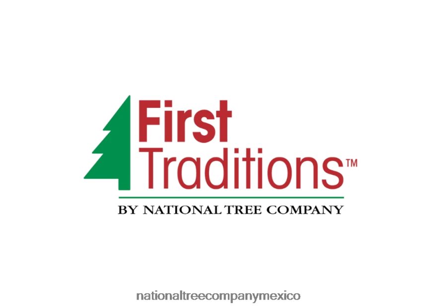 árboles | mx National Tree Company Árbol de Navidad mediano de acacia preiluminado de primeras tradiciones, luces incandescentes transparentes, enchufable, 6 pies 8JB84J41