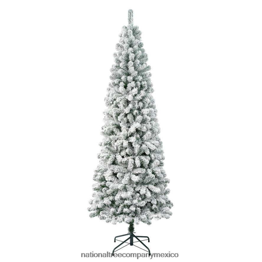 árboles | mx National Tree Company Árbol de Navidad artificial de la primera colección de tradiciones, acacia, flocado, incluye soporte, 7,5 pies 8JB84J156