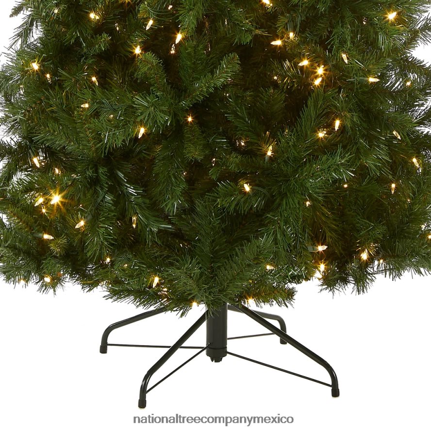 árboles | mx National Tree Company árbol de Navidad artificial delgado preiluminado, pino de Lehigh Valley, verde, luces blancas, incluye soporte, 7,5 pies 8JB84J121
