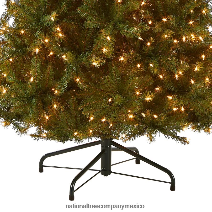 árboles | mx National Tree Company árbol de Navidad artificial delgado preiluminado, verde, abeto Dunhill, luces blancas, incluye soporte, 7.5 pies 8JB84J44