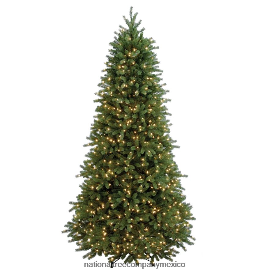 árboles | mx National Tree Company árbol de navidad artificial delgado preiluminado, verde, abeto fraser, 'feel real', luces blancas, incluye soporte, 7.5 pies 8JB84J3