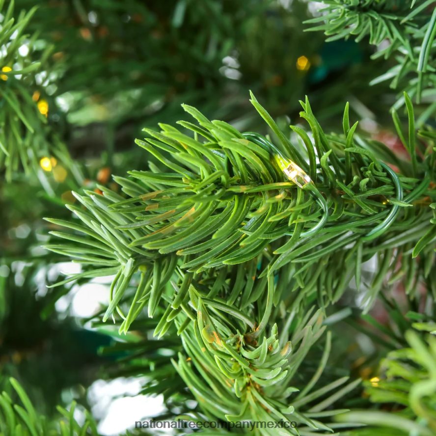 árboles | mx National Tree Company Árbol con bisagras mediano, pino de alondra real, sensación artificial preiluminado de 10 pies, 5320 luces LED de arroz de color blanco cálido - ul 8JB84J199
