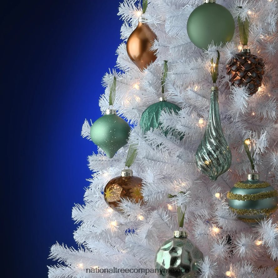 decoración | mx National Tree Company Juego de adornos para árbol de Navidad de 20 piezas, colección alpina 8JB84J586