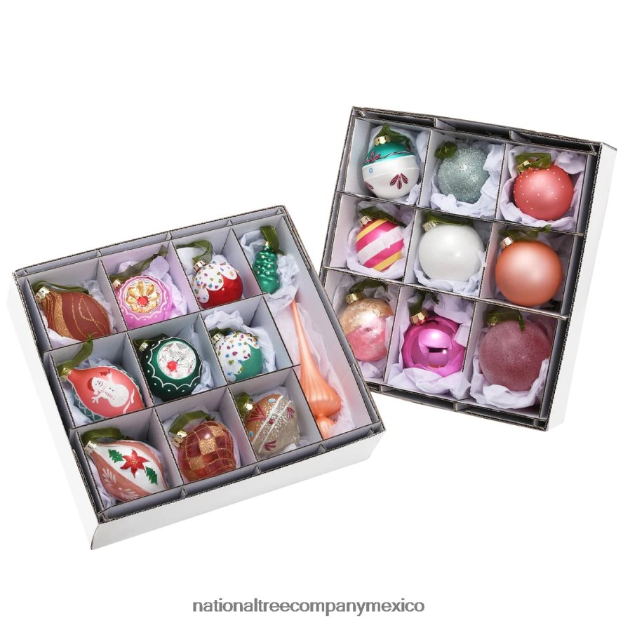 decoración | mx National Tree Company Juego de adornos para árbol de Navidad de 20 piezas, colección be Merry 8JB84J531