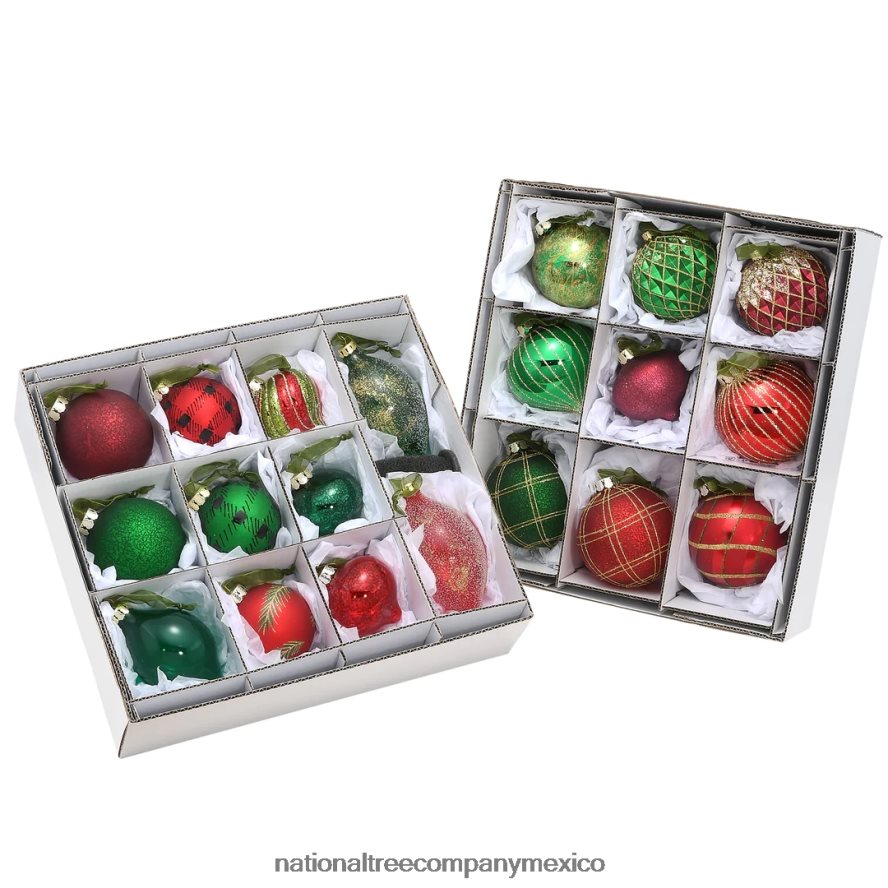 decoración | mx National Tree Company Juego de adornos para árbol de Navidad de 20 piezas, colección de casas rurales 8JB84J540
