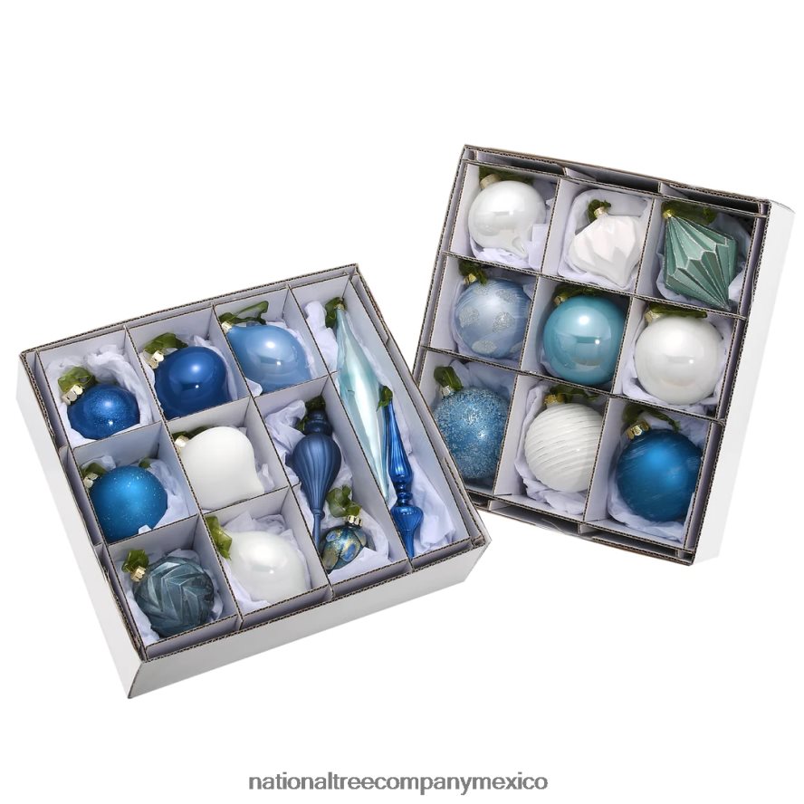 decoración | mx National Tree Company Juego de adornos para árbol de Navidad de 20 piezas, colección de luces árticas 8JB84J532