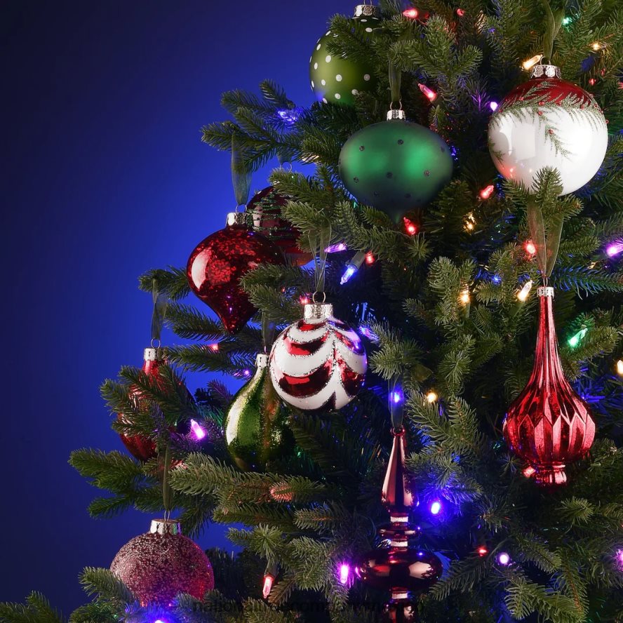 decoración | mx National Tree Company Juego de adornos para árbol de Navidad de 20 piezas, colección general de tiendas 8JB84J530