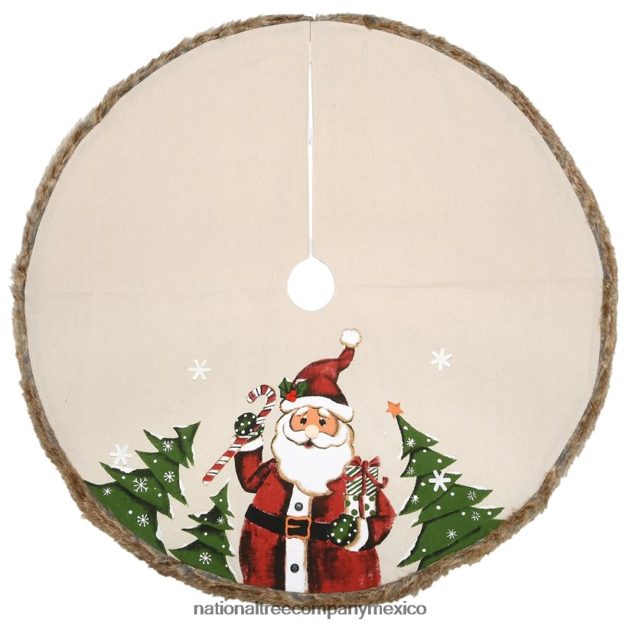 decoración | mx National Tree Company Falda de árbol de Papá Noel de colección rural de 48" 8JB84J568