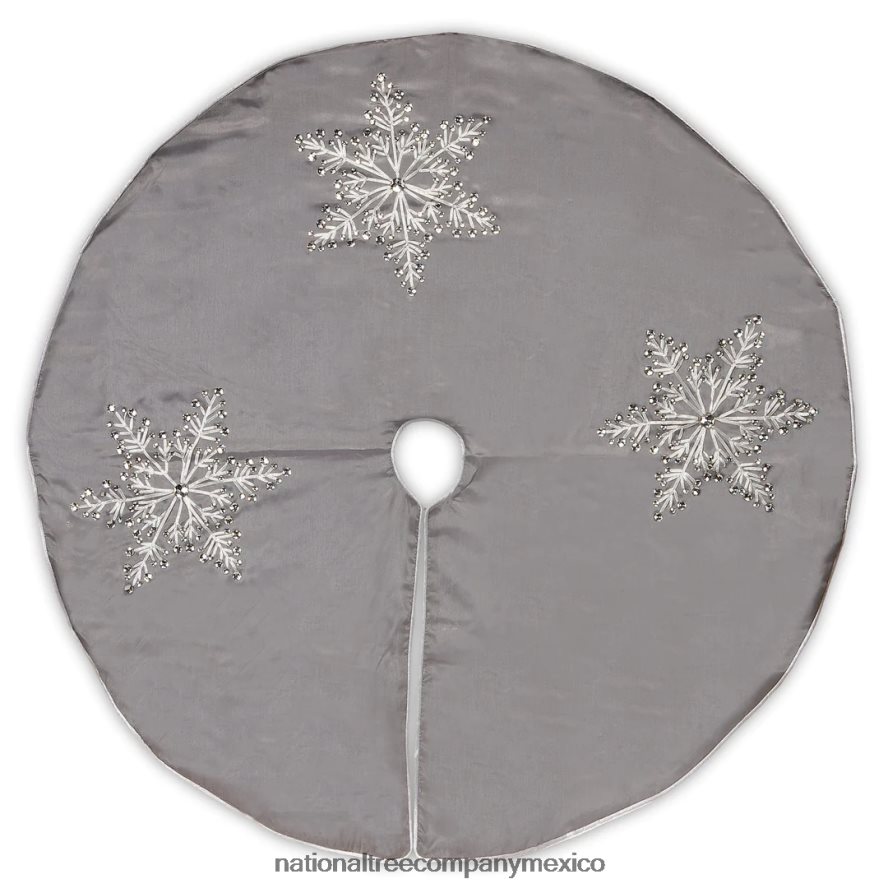 decoración | mx National Tree Company Falda de árbol de copo de nieve de 42 pulgadas 8JB84J554