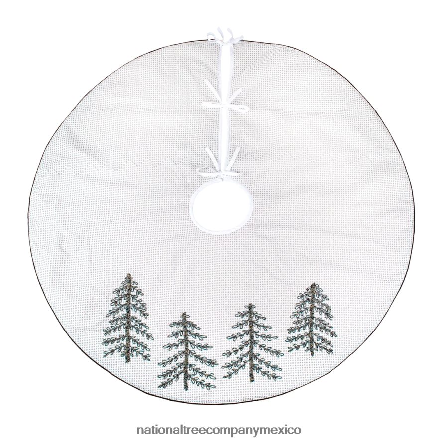 decoración | mx National Tree Company Falda de árbol de hoja perenne bordada de 52" hgtv home collection 8JB84J574
