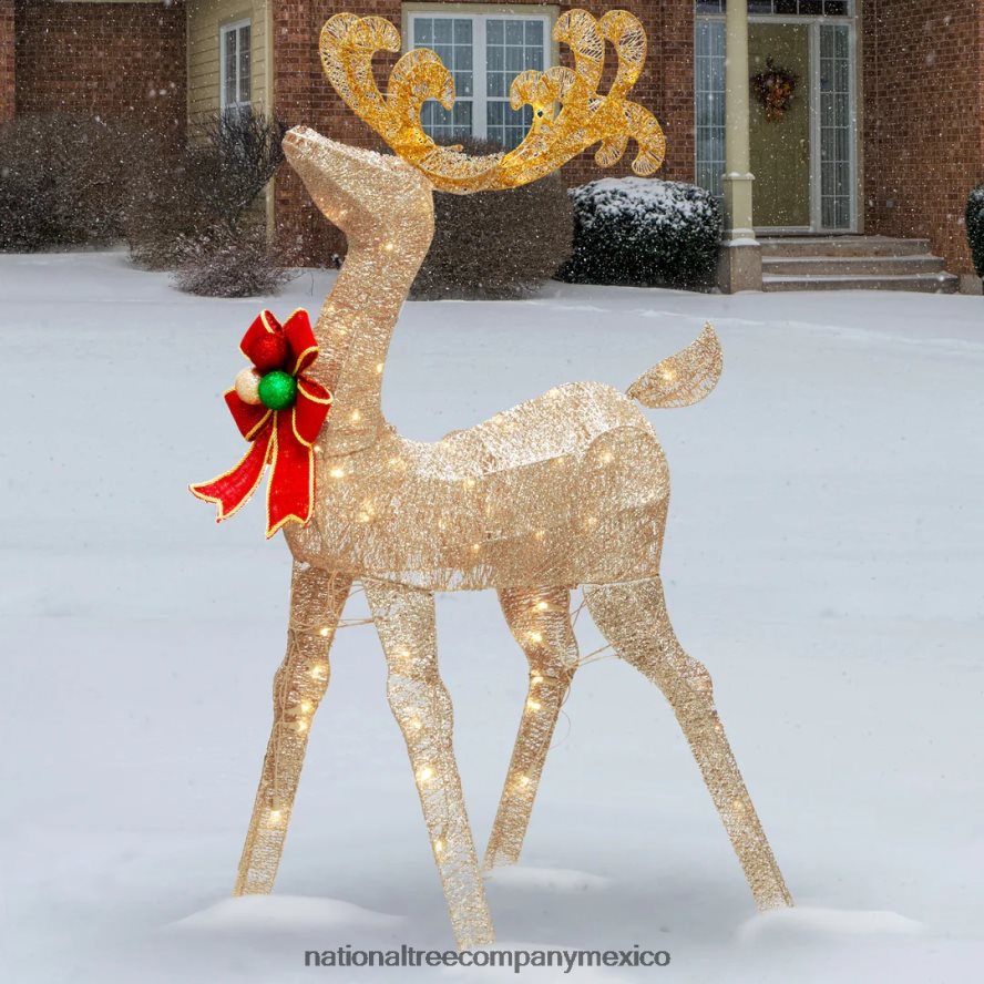decoración | mx National Tree Company 48 pulgadas. decoración de renos con luces led blancas 8JB84J614