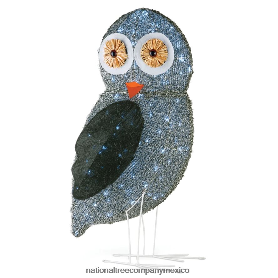 decoración | mx National Tree Company Búho de tela peluda de 37" con luces LED 8JB84J639