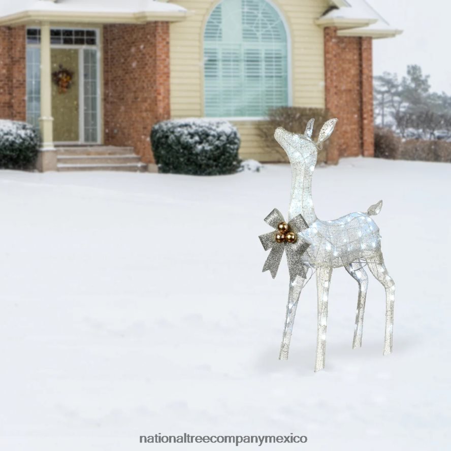 decoración | mx National Tree Company Cervatillo brillante preiluminado de 36