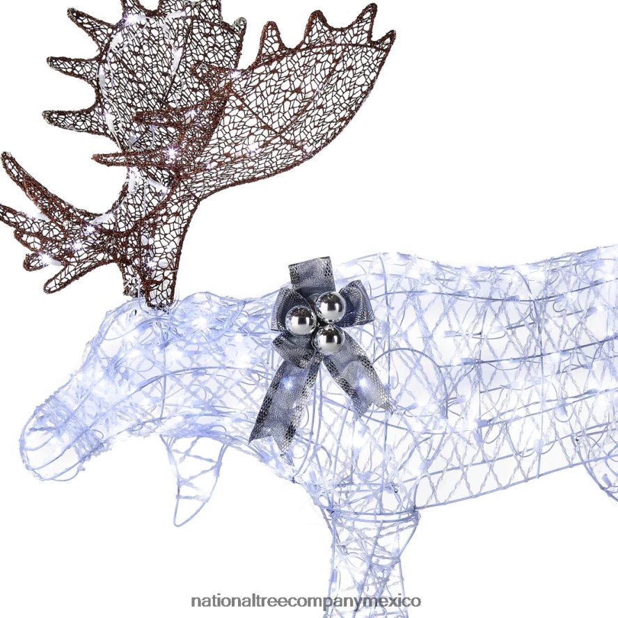 decoración | mx National Tree Company Decoración de alce preiluminada de 50