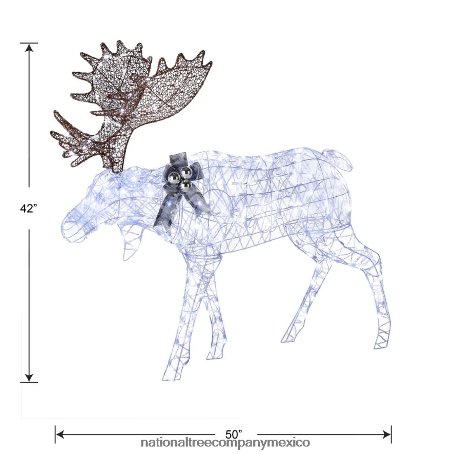 decoración | mx National Tree Company Decoración de alce preiluminada de 50