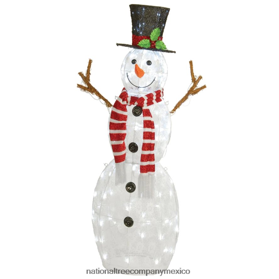 decoración | mx National Tree Company Decoración de muñeco de nieve preiluminado de 48 pulgadas. 8JB84J597