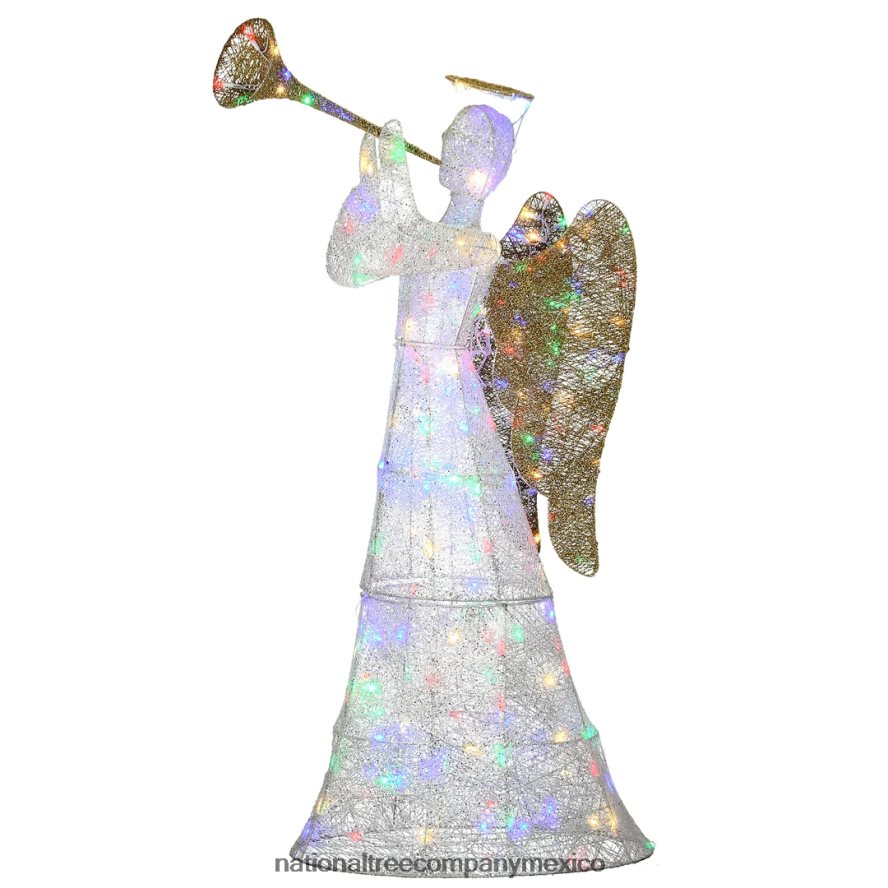 decoración | mx National Tree Company Ángel blanco trompeteador de 60" con luces LED multicolores 8JB84J593