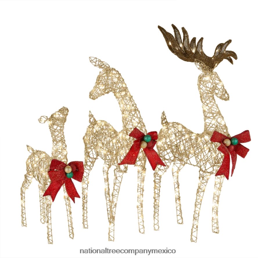 decoración | mx National Tree Company surtido de familia de ciervos 8JB84J598