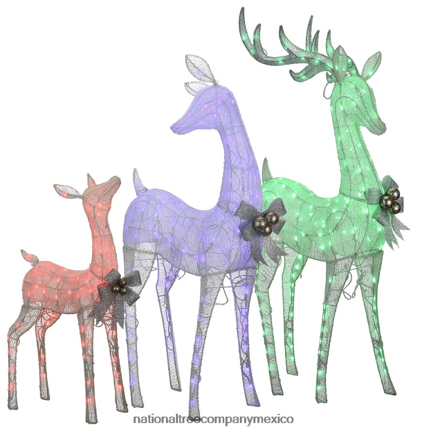 decoración | mx National Tree Company surtido de familia de ciervos 8JB84J613