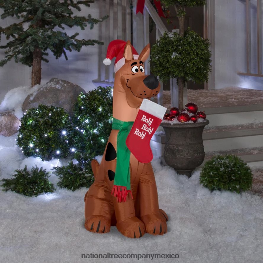 decoración | mx National Tree Company Scooby Doo inflable, luces LED, enchufable, colección navideña, 3,5 pies 8JB84J652