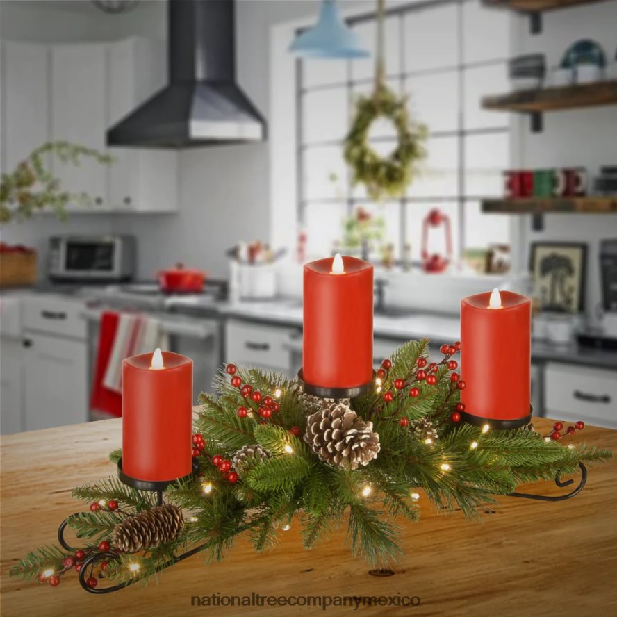 vegetación | mx National Tree Company Centro de mesa de cerdas de bayas de 30