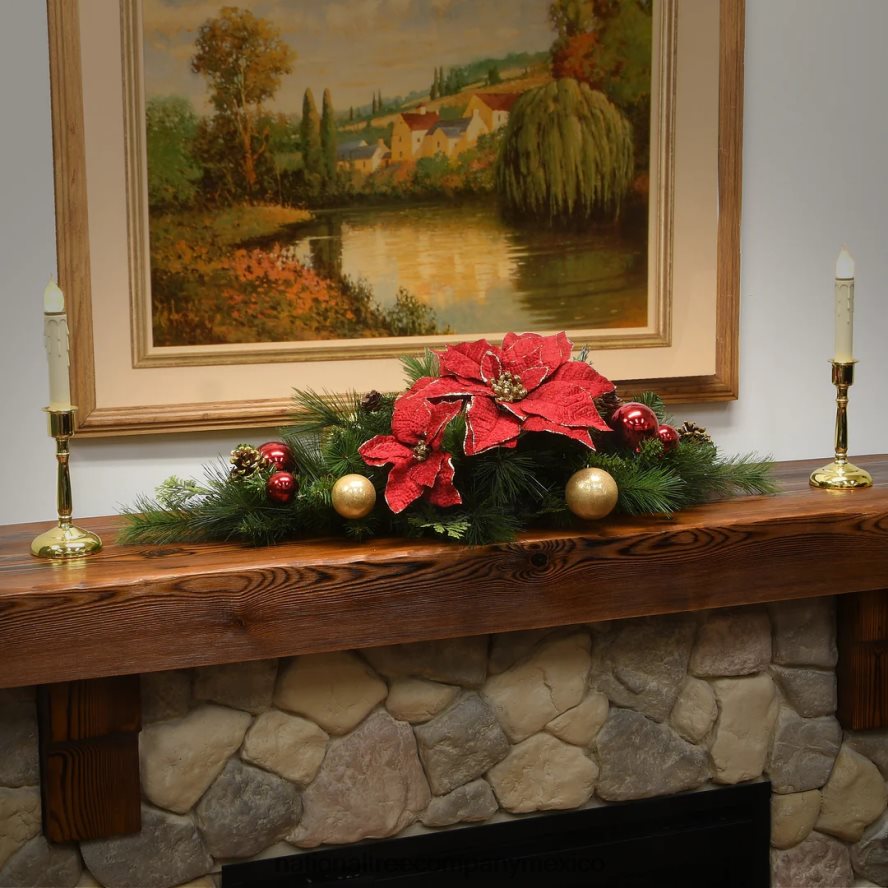 vegetación | mx National Tree Company Centro de mesa decorativo para el hogar de 30 pulgadas. 8JB84J459