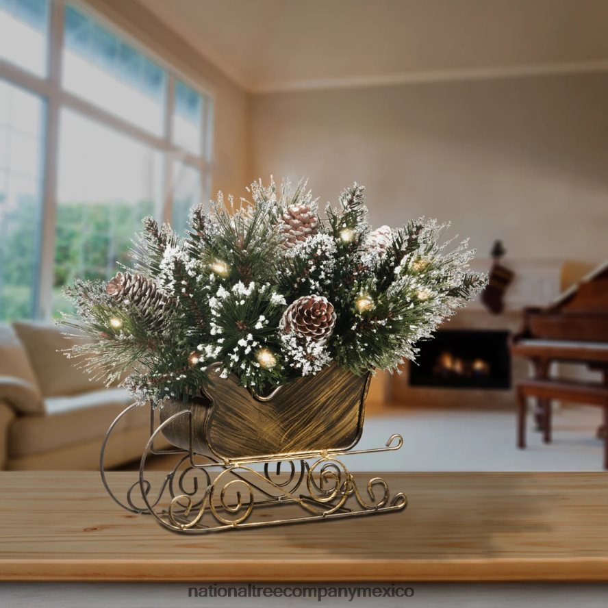 vegetación | mx National Tree Company Trineo de pino con cerdas brillantes de 10