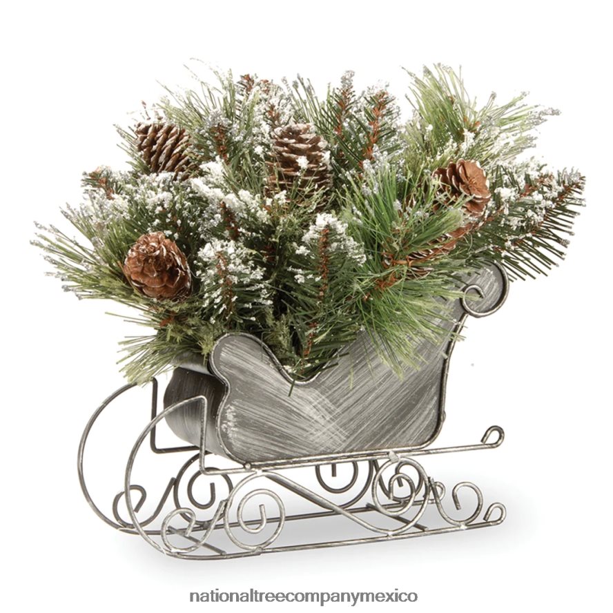 vegetación | mx National Tree Company trineo de pino con cerdas brillantes 8JB84J474